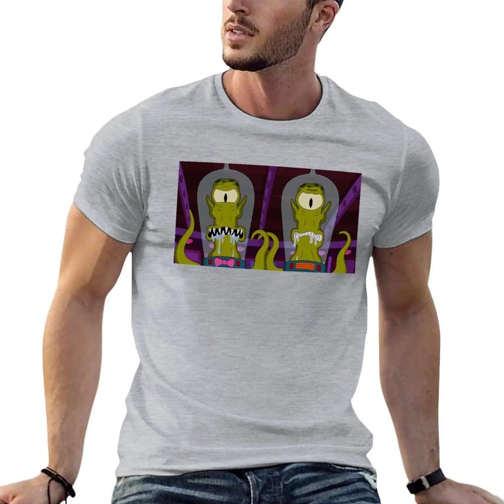 Футболка Kang and Kodos аниме тяжеловесы большие размеры топы мужские футболки с принтом аниме