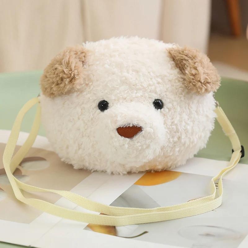 Милые рюкзаки с животными, мягкая игрушка в виде свиньи, медведя, собаки, сумка для девочек, сумки на плечо, плюшевые школьные сумки для школьников, рюкзак с игрушками в виде щенка для мальчика