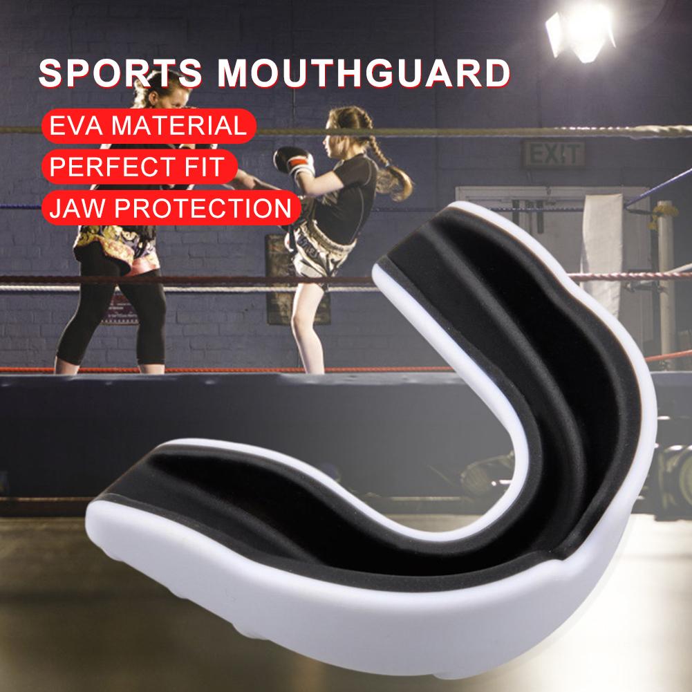 Kid/Adult Boxing Gum Shield with Storage Case Mouth Guard Teeth Protector Sports Mouth Guard for Boxing MMA Kickboxing Muay Thai