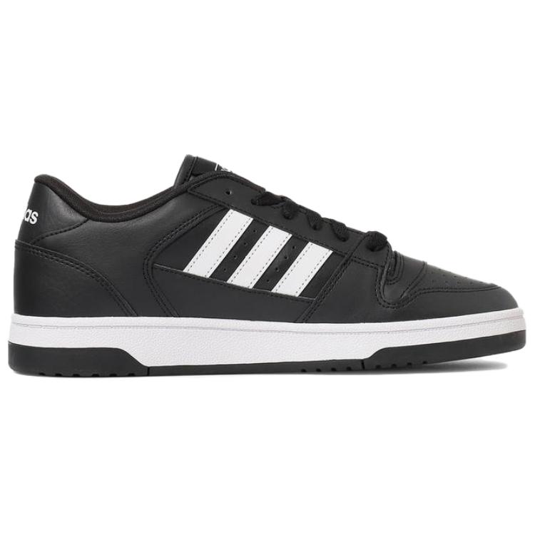 Adidas Break Start Synthetic Leather Trendy Comfortable Non-Slip Wear-Resistant Low-Top Skate Shoes Unisex Sneakers Black JR8151