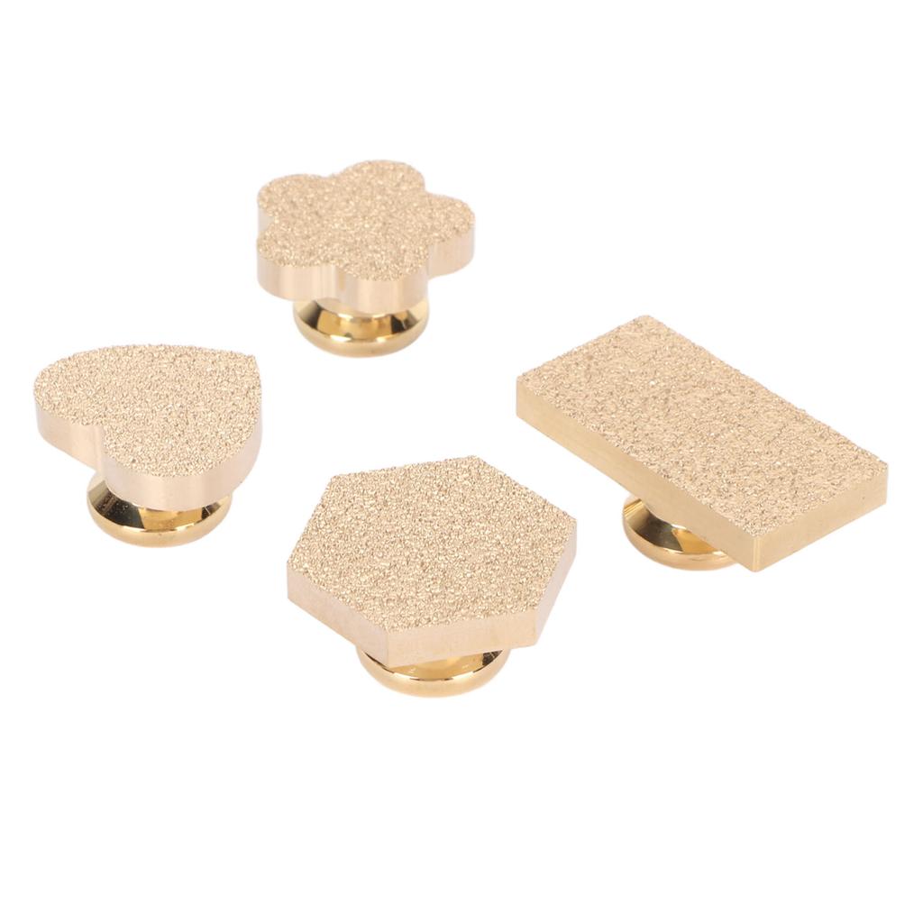 4 шт. матовый штамп пустой ассорти формы медный светлый воск печать штамп для ремесла