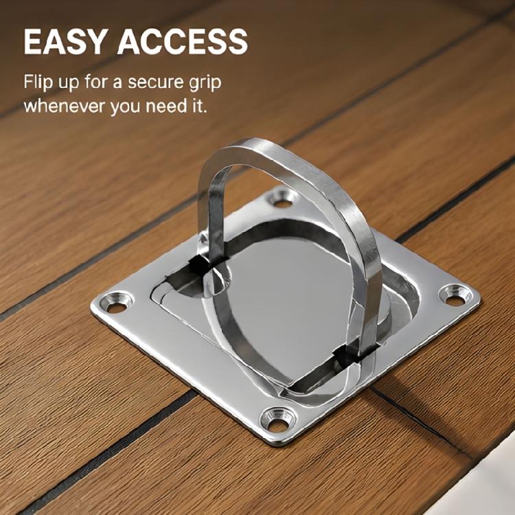 Прочная recessed откидная ручка из нержавеющей стали 316 для лодочных дверей и хранения в мобильных домах