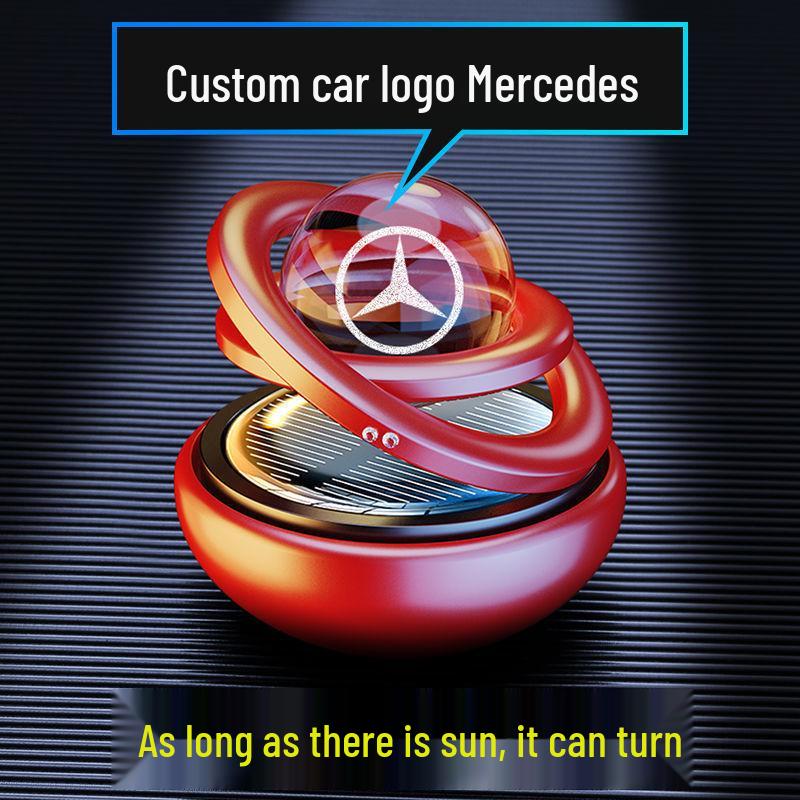 Solar Rotating Car Aromatherapy Ornament