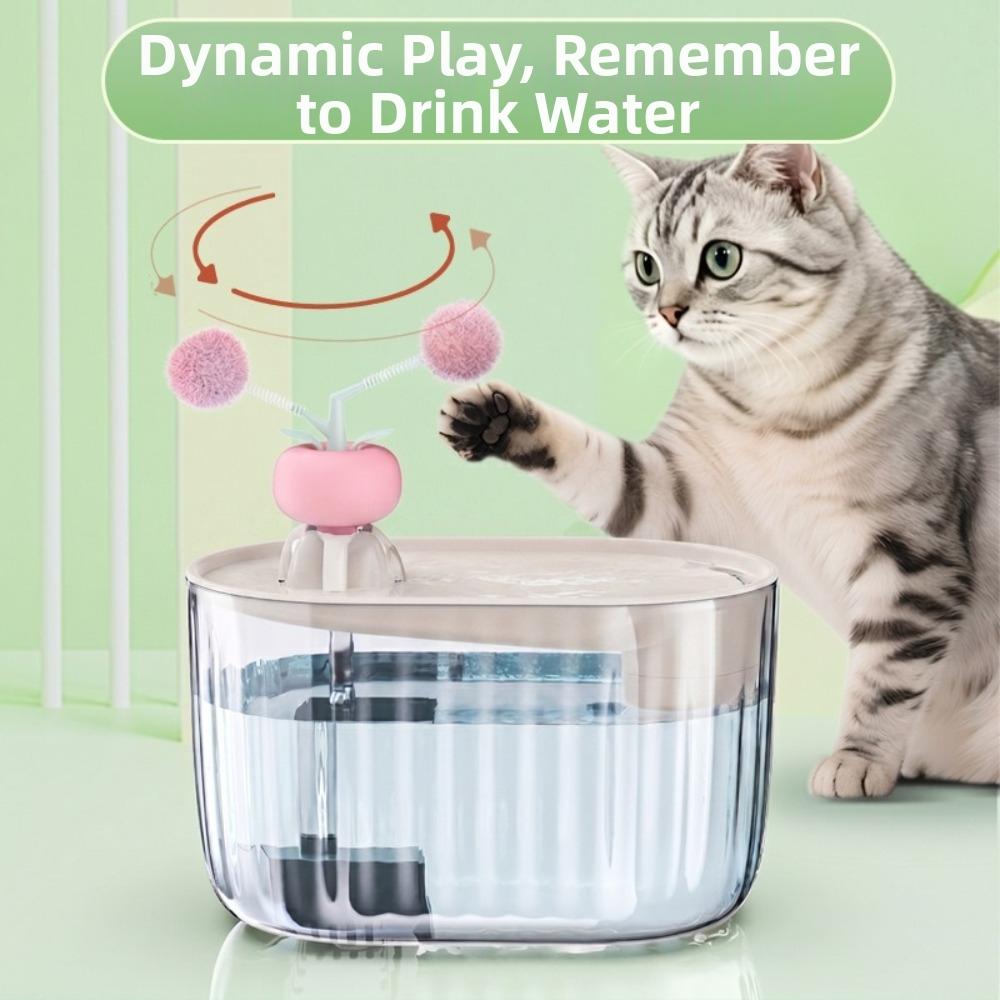 Low-Noise Pet Water Dispenser USB Powered Cat Drinking Fountain Living Room
