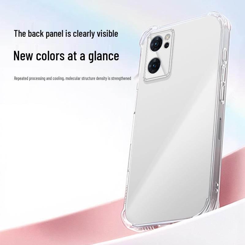 Прозрачный противоударный чехол из ТПУ OPPO Reno7 с воздушными подушками: Совместимо с Reno7, Reno7 Pro, Reno7 SE.