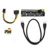 Карта-райзер PCIE Стабильный 6-контактный интерфейс Разъем PCIE 1x на 16x Кабель-удлинитель для графики