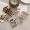 Colorful Acetate Hair Comb 5 Teeth Styling Hair Brush Portable Plate Hair Comb  Hairdressing