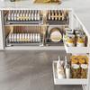 Kitchen Dish Storage Rack Cabinet Pull-out Bowl Rack Pull-out Basket Cabinet Drawer Type Storage Rack BowlPlate Plate Drain Rack