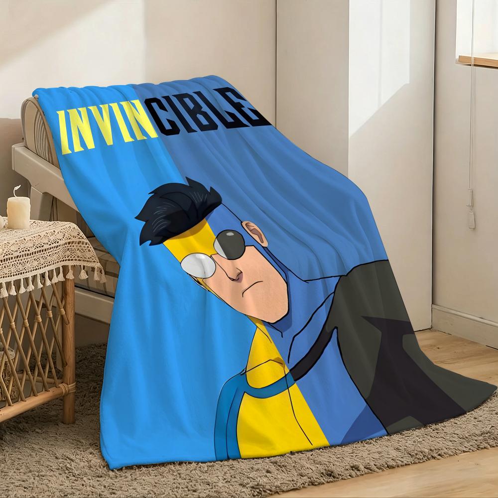 Invincible Throw Lightweight 240g Flannel Blanket Soft Skin-friendly for Summer Cooling