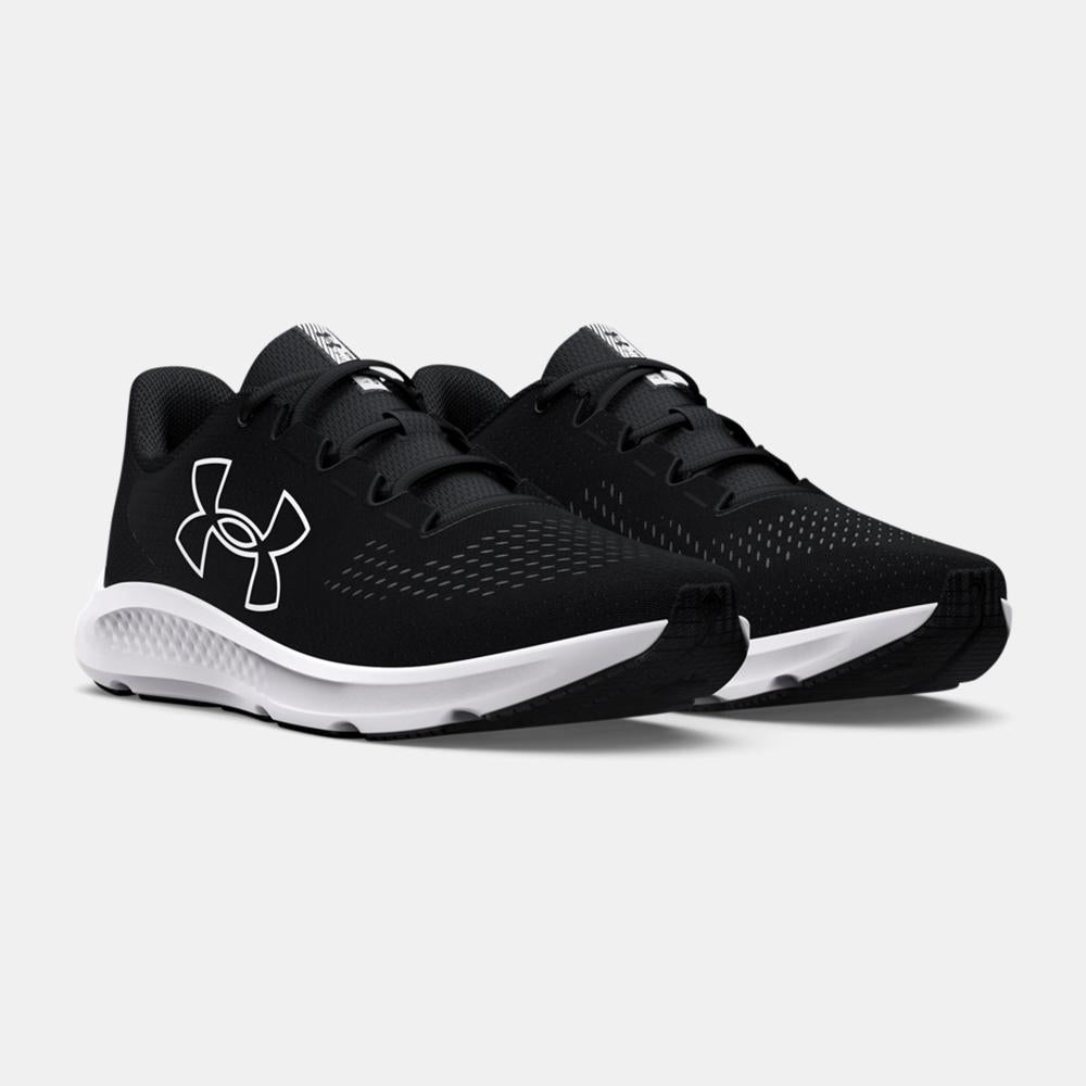 Sports shoes Under Armour black and white Charged Pursuit 3