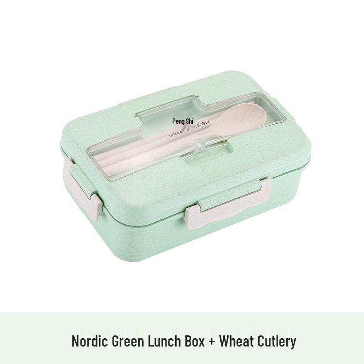 Японский высококачественный пластиковый ланч-бокс бэнто с отделениями и контейнером для соуса для студентов и офисных работников, подходит для микроволновой печи