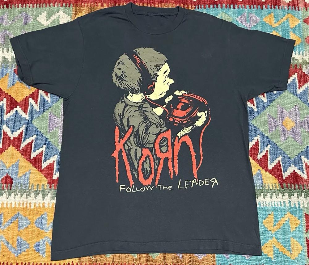 Korn Follow The Leader Футболка Полный размер S-XL Унисекс Футболка
