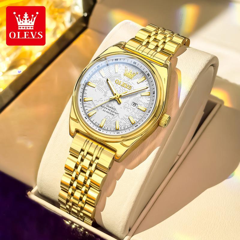 Watches Woman Elegant Quartz Watch Waterproof Luminous Stainless Steel Date Watches Woman Bracelet Gifts Box