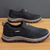 Men's Casual Leather Hiking Shoes - Soft Sole, Low-Top, Versatile, Large Size, Trendy Dad Style