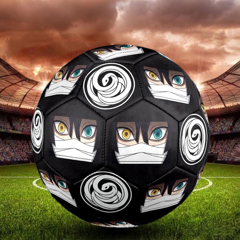 1pc Demon Slayer Kimetsu no Yaiba Soccer Ball Size 5 Indoor Soccer Ball Fashion Colorful Backyard Game - Great For Sports Fans Gift HE20