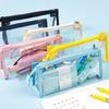 Large-Capacity Transparent PVC Pencil Case for Girls - Ideal Promotional Gift and Student Exam Stationery Bag
