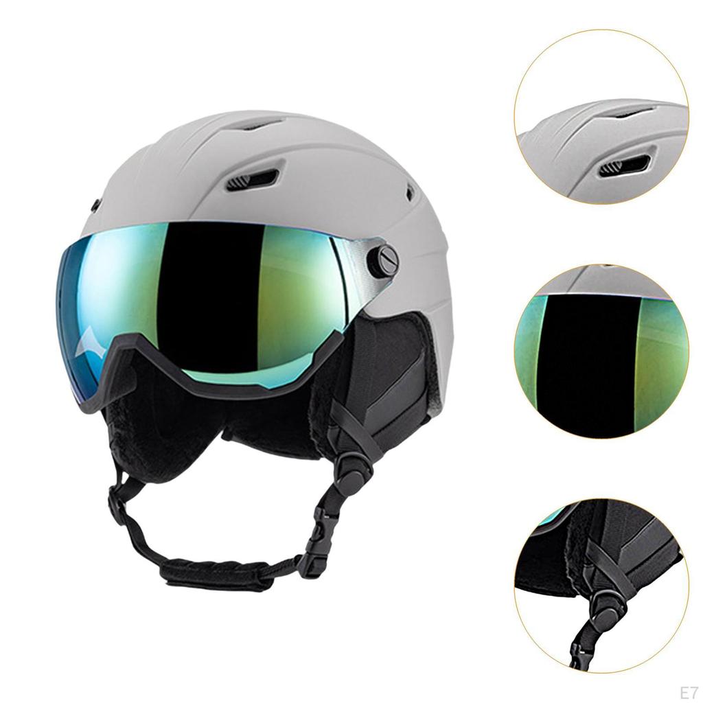 Головной убор для зимних видов спорта и катания на скейтборде с очками, закрывающими уши