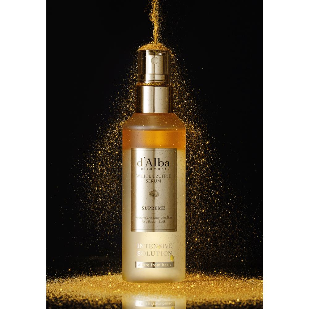 d'Alba Интенсивная сыворотка White Truffle Supreme 100 мл x 2 + 50 мл x 2 + Гель для умывания 3 мл x 5 наборов, 1 набор
