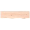 VidaXL Wall Shelf 80x20x2 Cm Solid Untreated Oak Wood 363539