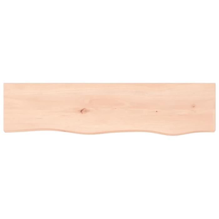 VidaXL Wall Shelf 80x20x2 Cm Solid Untreated Oak Wood 363539
