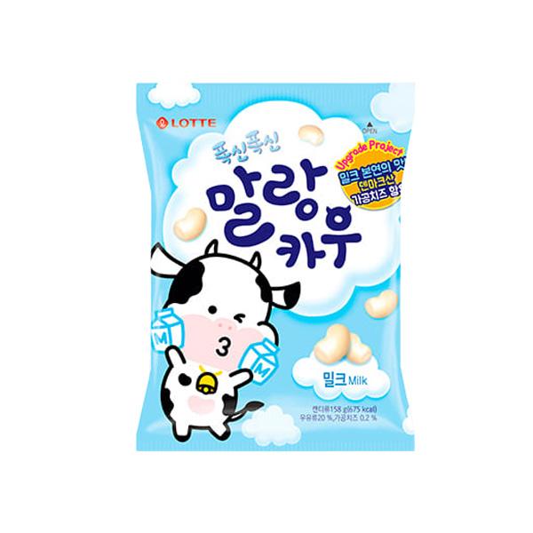 Lotte Мягкие и пушистые жевательные конфеты «Корова Маланг» 158 г (4 варианта)