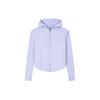 Тренировочная серия однотонная свободная солнцезащитная куртка на молнии с капюшоном женские куртки Sakura-Purple 162427704-6