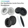Сменные амбушюры для наушников SteelSeries Arctis Nova Pro Подушечки из пены с эффектом памяти Накладки на уши гарнитура Геймерский Кожаный чехол