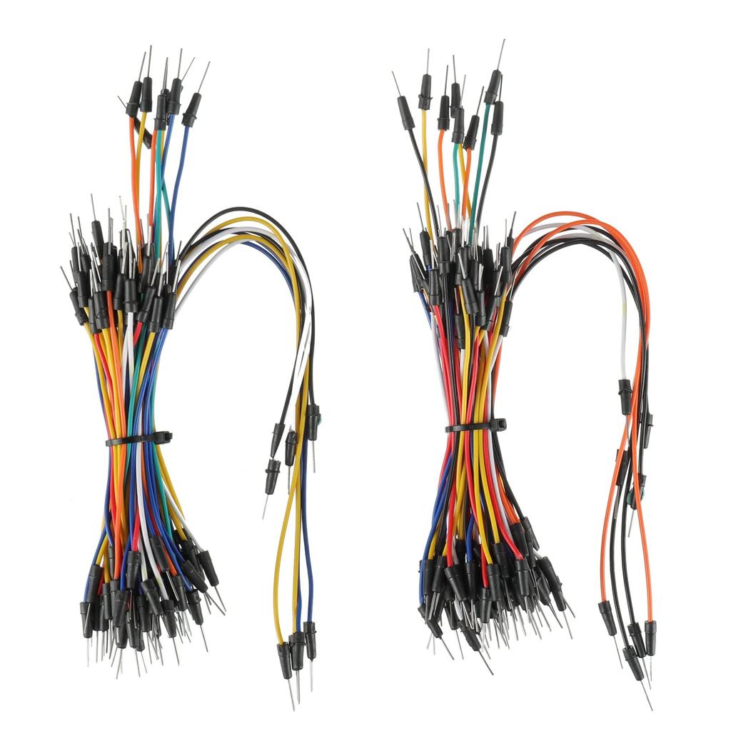 BOJACK 130 Pcs Flexible Breadboard Jumper Wires