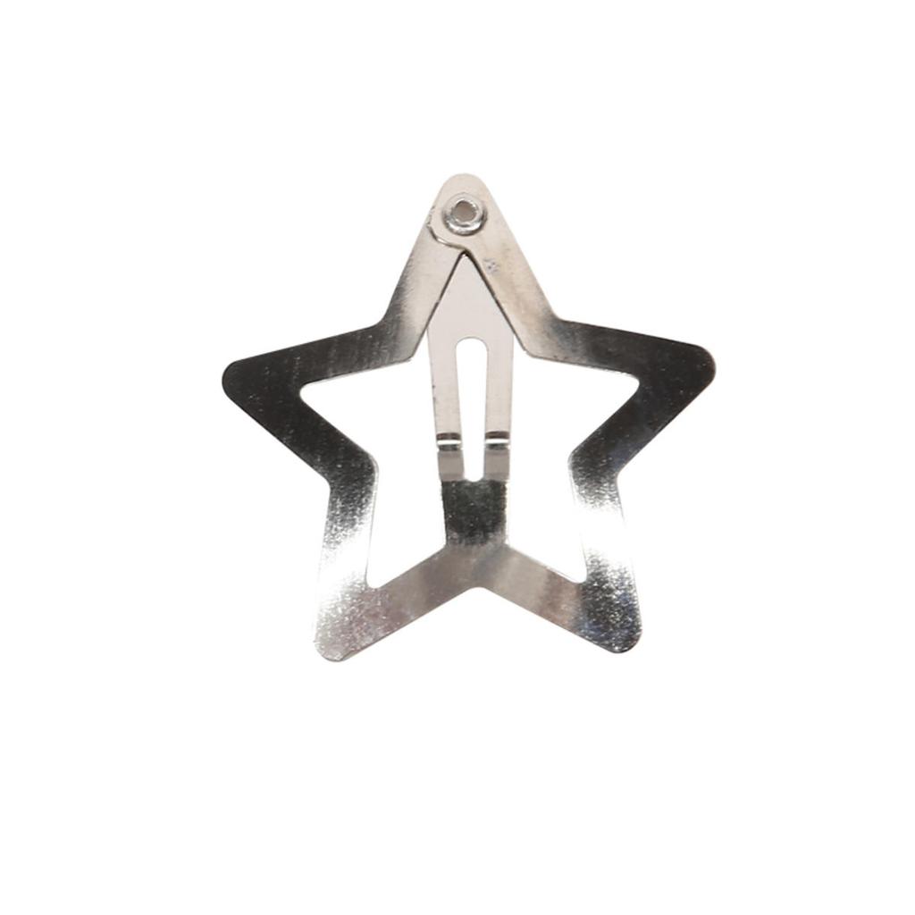 Красочные Кавайные Заколки-Звездочки Сладкие Девочки BB Однотонные Заколки-Звездочки Металлическая Заколка-Автомат Головной Убор Украшения для Волос Подарки