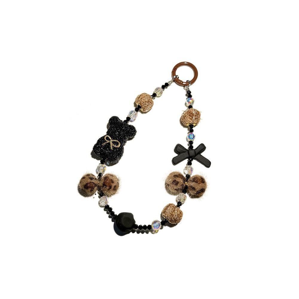 Бусины Медведь Телефон Шнур Y2k Сумка Подвеска Подвесной Роскошный Автомобиль Брелок Сумка Декор