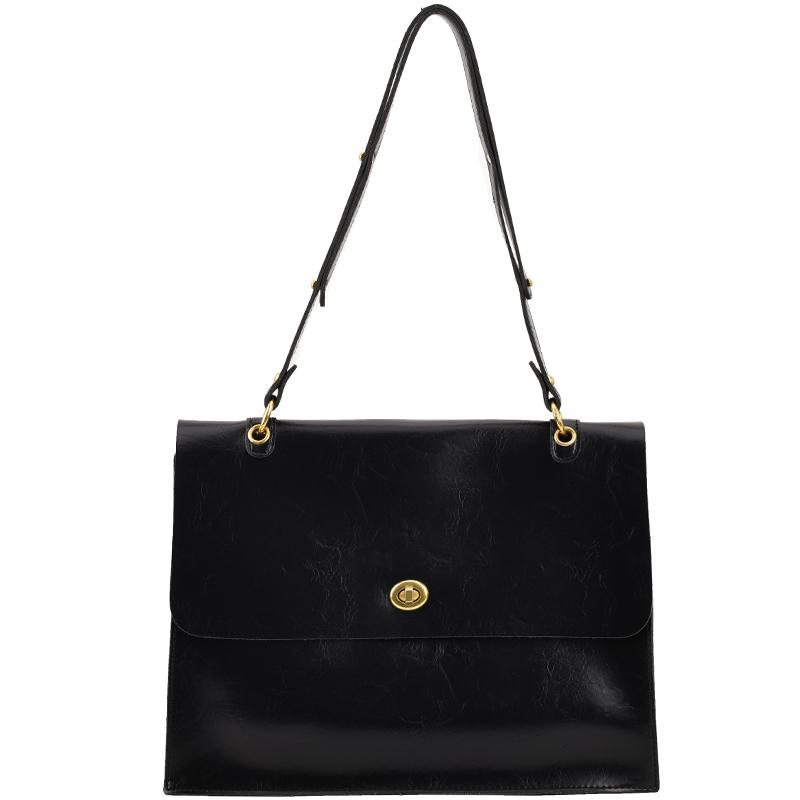 Высококачественная ретро сумка через плечо большой емкости осень-зима новые женские текстурные сумки через плечо из искусственной кожи повседневный мужской портфель