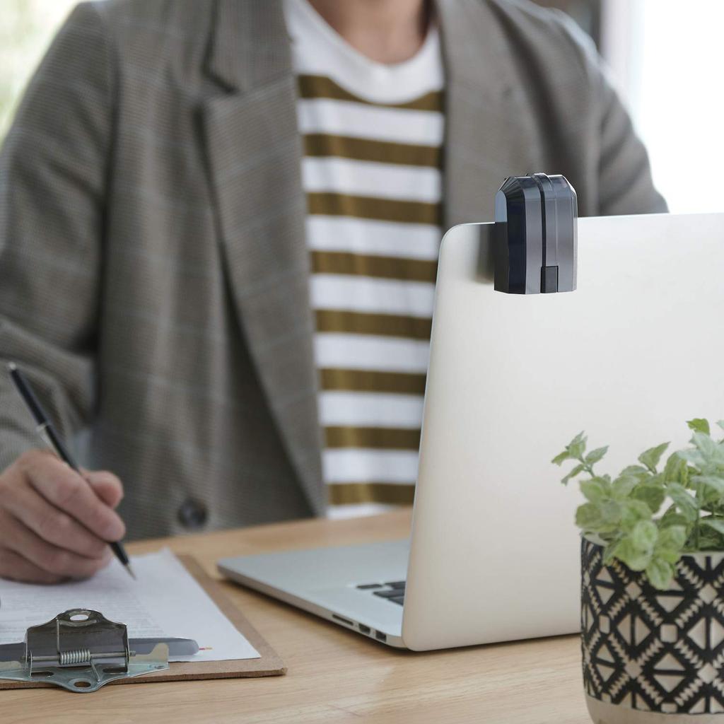 ELECOM Mouse Bluetooth Rechargeable Quiet Tilt Wheel Presentation Mode Ultimate Blue LED 4 Button CapClip Pro Black (iOS/iPadOS Compatible)