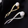 1 шт. Простая металлическая золотистая серебристая заколка-краб для волос с жемчугом, элегантная женственная заколка-твист для волос, заколка-акула, украшение для волос, ювелирное изделие, подарок