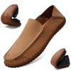 2024 Plus Size 38-48 Genuine Leather Men Loafers Cow Leather Casual Shoes for Man Soft Comfortable Moccasins Hand Sewn Driving Shoes