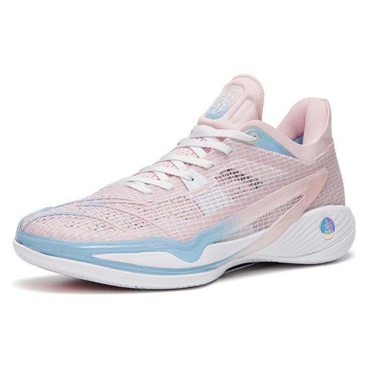 Anta Light Crazy 4 Fruit Pink Non-Slip Durable Low-Top Basketball Shoes Men Sneaker White Blue 112321113-5
