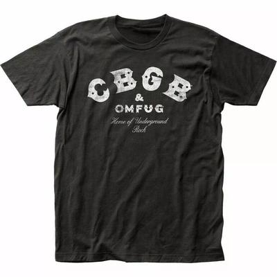 Cbgb Состаренная футболка Рок-н-ролльная панк-группа