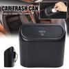 Mini Car Trash Can Hanging Organizer Multi-function Car Hanging Storage Box Waterproof Push Lid Trash Bin Interior