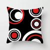 Modern Minimalist Red Abstract Geometric Pillowcase Home Sofa Pillow Cushion Cover