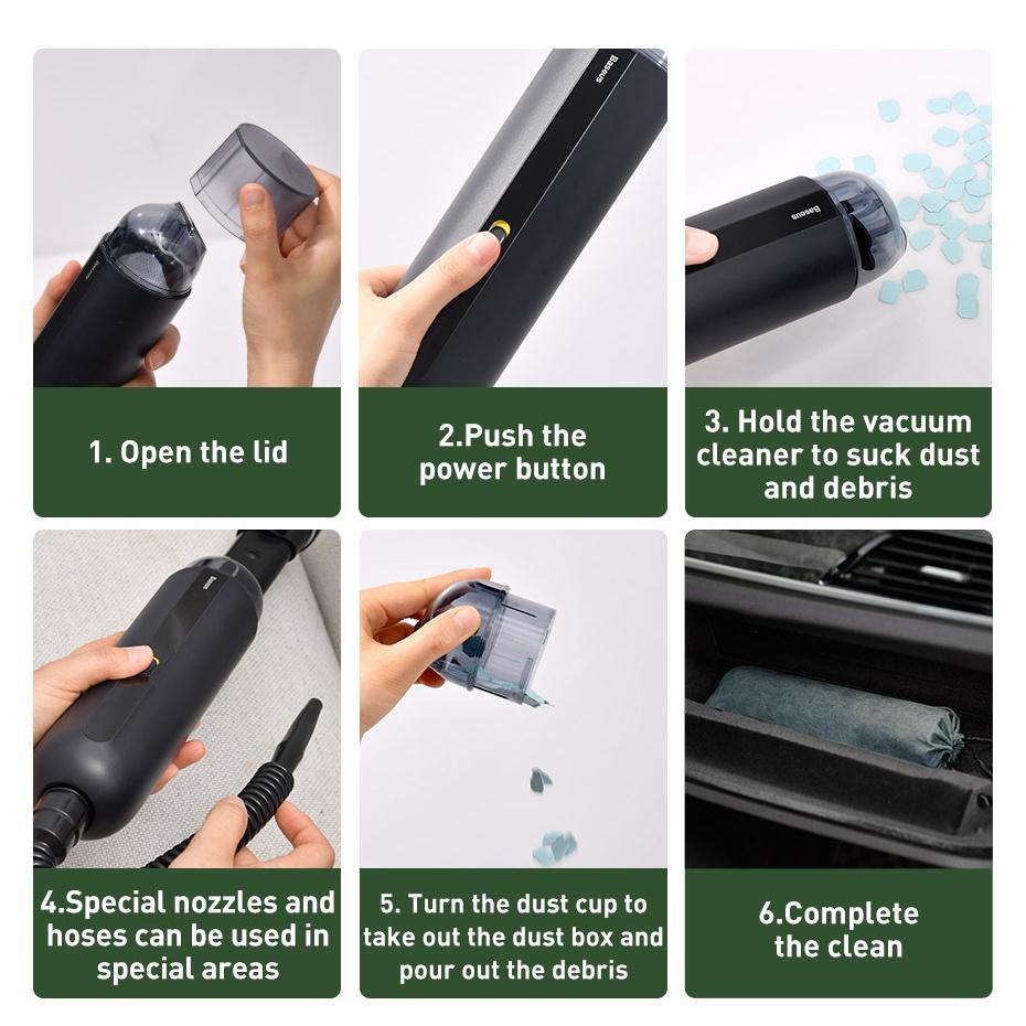 2024 Новый автомобильный пылесос 4000Pa беспроводной пылесос для уборки дома в автомобиле портативный ручной автоматический пылесос бытовая техника
