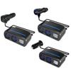 80w Car Fast Charger 3 Usb Lighter 3a High Power One With Two Car Charger With Led Display Voltage Detection 12v-24v