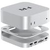 Док-станция Mac mini M4 2024 слот HDMI 2 совместимый с экраном радиатор USB TypeA x 3 SD microSD кард-ридер кнопка питания нажимная Разработано для mac