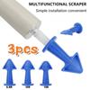 3 шт./комплект пластиковый силиконовый наконечник скребок для клея многоугольный скребок удаляет остатки герметика для окон, дверей и углов