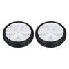 2Pcs Air Compressor Wheel Set 6in Plastic Rubber Air Compressor Caster for Replacement