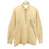 90s Old Long Sleeve Polo Shirt L Beige Men's Used