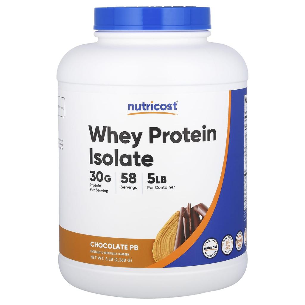 Nutricost Whey Protein Isolate, Chocolate PB, 2,268g (5lb)