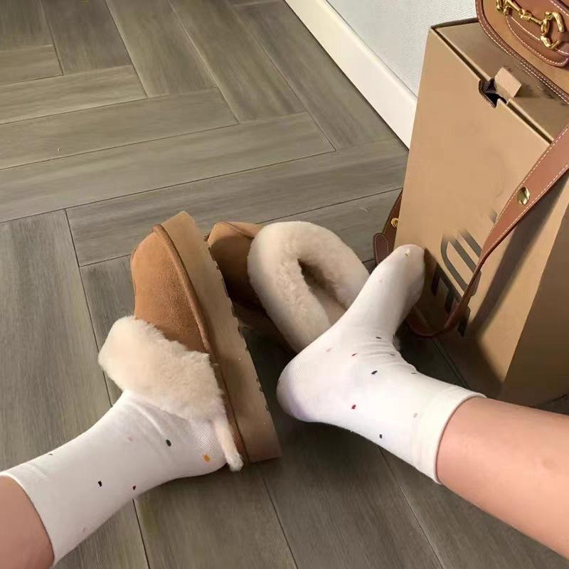 Женские зимние меховые утепленные теплые холодные легкие походные домашние амортизирующие водонепроницаемые нескользящие спортивные снежные ботинки хлопковые тапочки