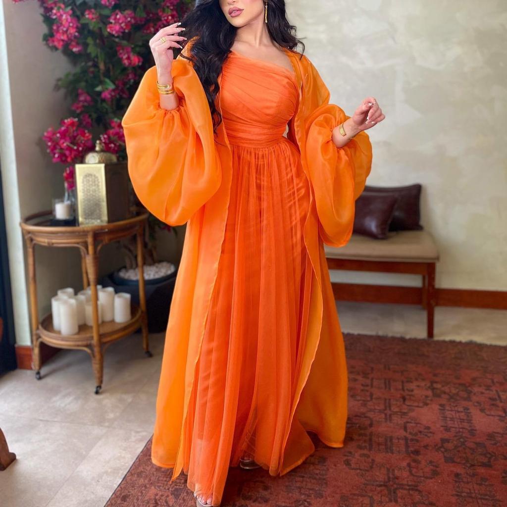 2025 новая женская одежда, распашное сексуальное длинное платье, шаль, двухсекционное банкетное вечернее платье