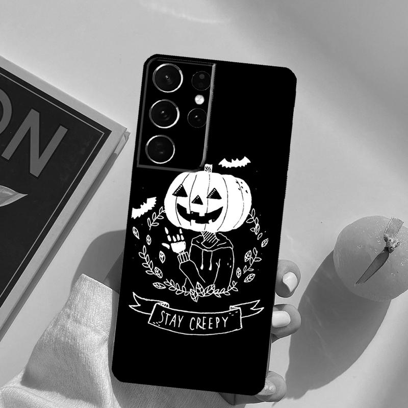 Чехол для телефона Хэллоуин Тыква Ужасы Для Samsung Galaxy S26 S25 S20 S21 S22 S23 S24 Ultra S10 Plus S25 FE Задняя крышка
