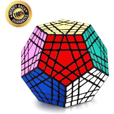 Hann Megaminx Pyraminx Кубик скорости 2x2 3x3 Kilominx Megaminx Пирамида Додекаэдр Черный магический кубик Головоломки Игры Крутилка Непоседа Игрушки (5x5 Мегаминкс Черный)