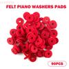 90 шт. Фетровые прокладки для фортепиано, Набор аксессуаров для настройки фортепиано, Набор круглых фетровых шайб для обслуживания фортепиано